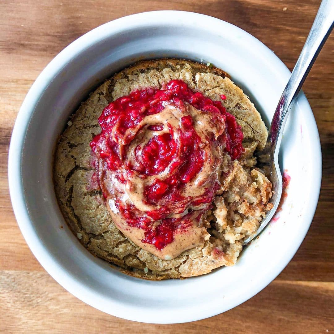 PB&J Baked Oatcake