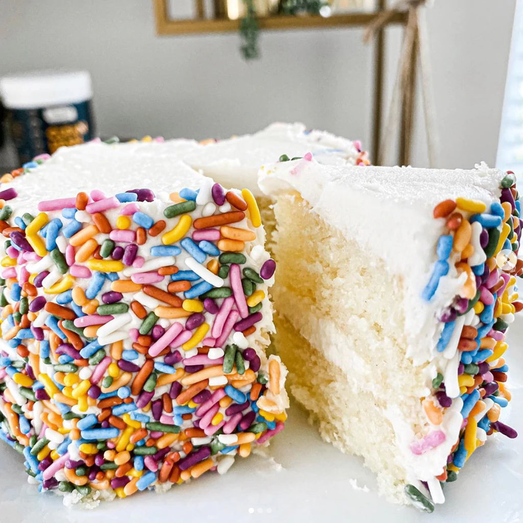 VEGAN VANILLA PROTEIN CAKE