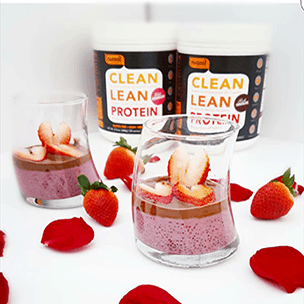 Strawberry Chia Pudding with Chocolate Sauce Recipe