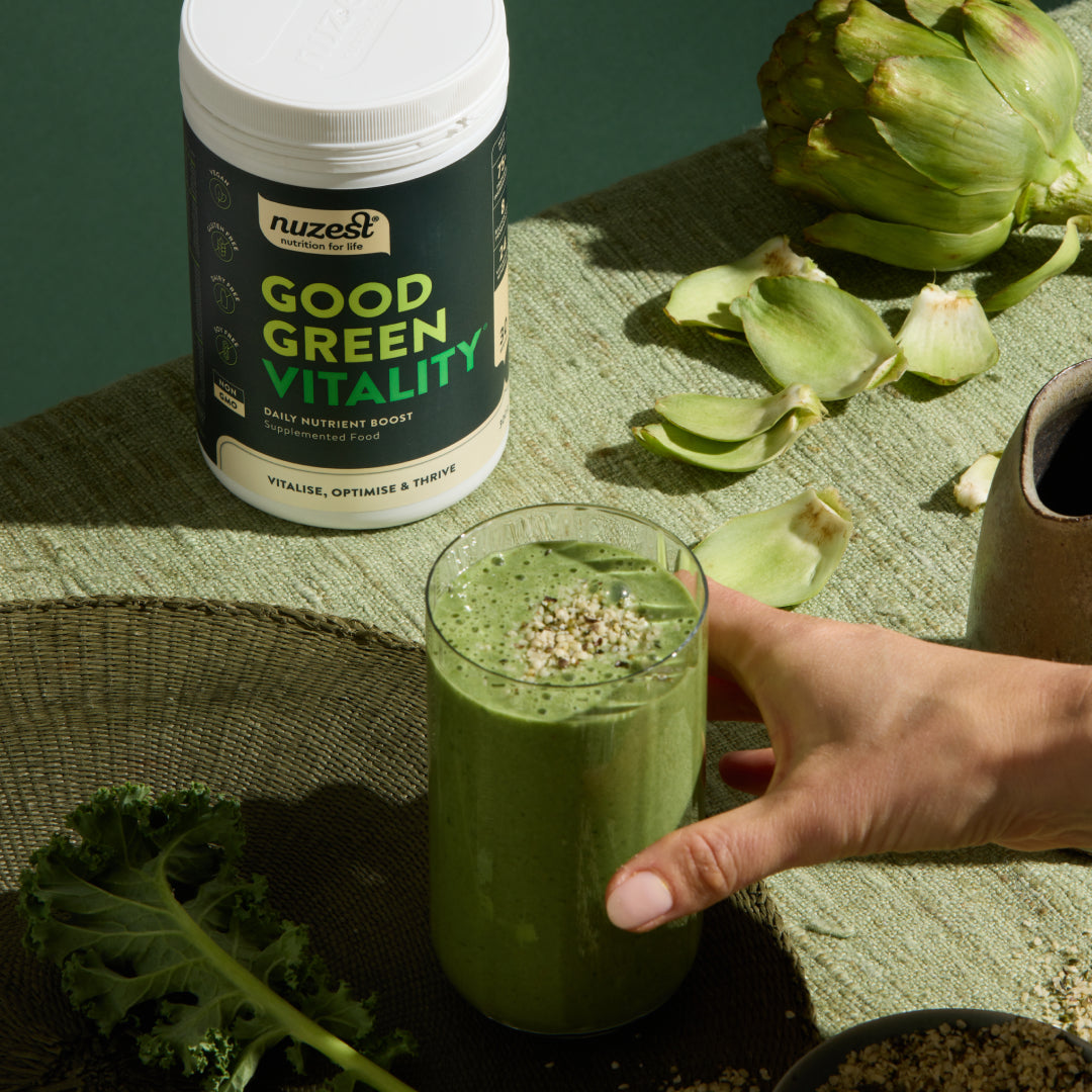 Nuzest Good Green Vitality multivitamin greens powder